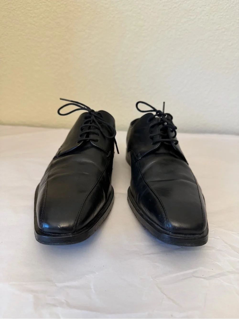 Boss Hugo Boss Men's Black Leather Lace-Up Dress Shoes Sz 8